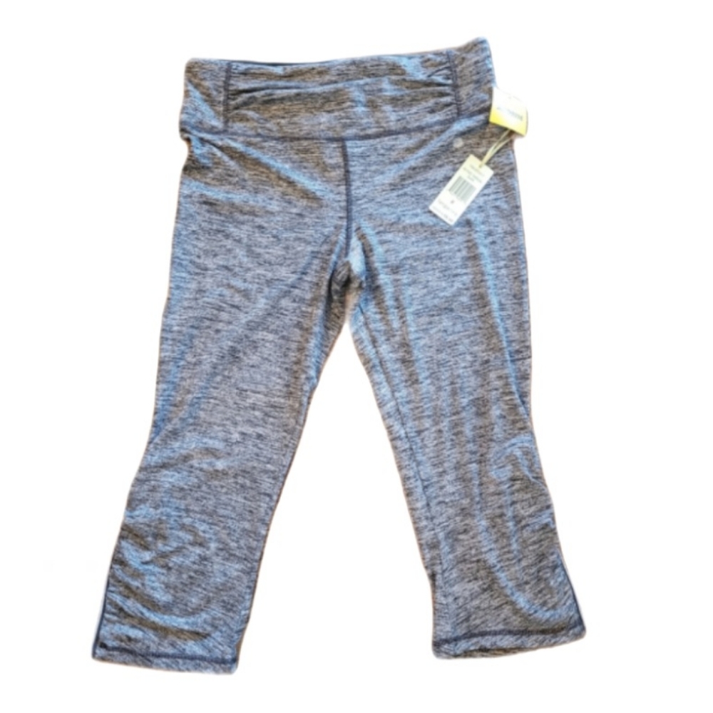 Black medium workout leggings by Tangerine black and gray